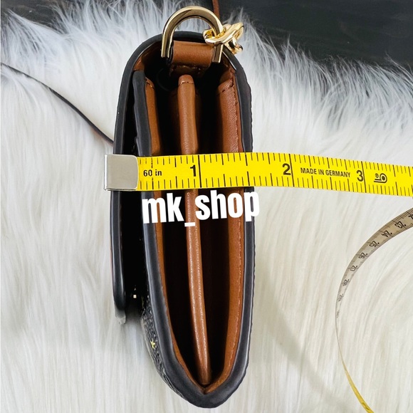 Michael Kors Jet Set Charm Star Print Large Wallet On A Chain Crossbody Bag - Picture 13 of 14